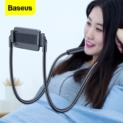 Baseus Flexible Lazy Neck Phone Holder Stand For iPhone Samsung Xiaomi Tablet Cell Phone Desk Mount Bracket Mobile Phone Holder