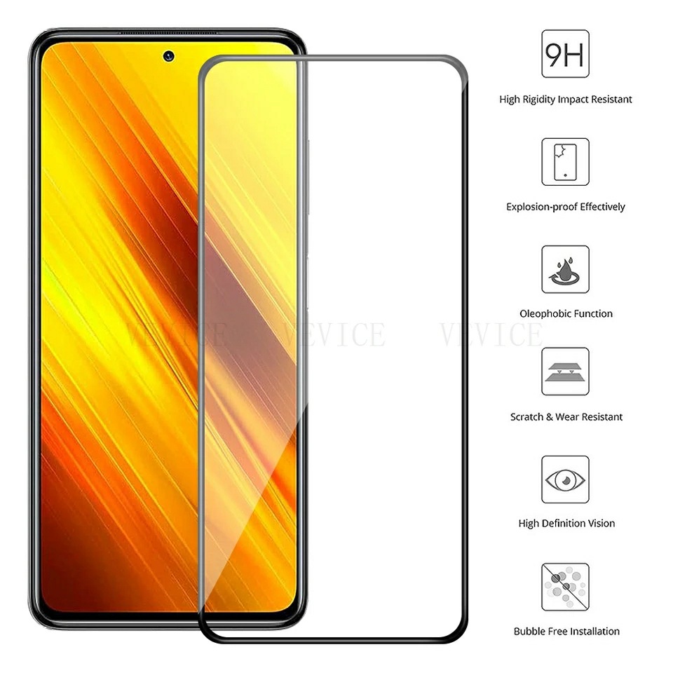 Cường lực Xiaomi Poco X3 / Poco X3 Pro dùng chung Full màn cao cấp viền mỏng