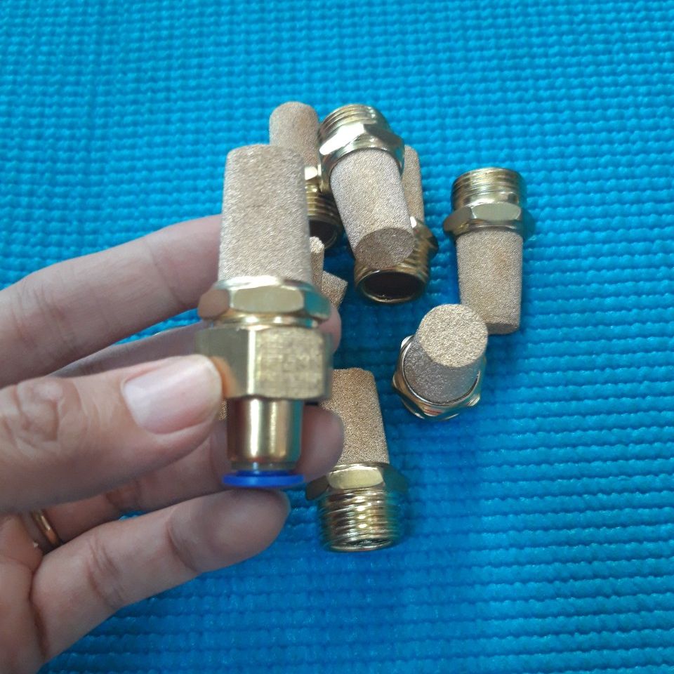 Cục lọc nước đồng mini gài dây 8mm