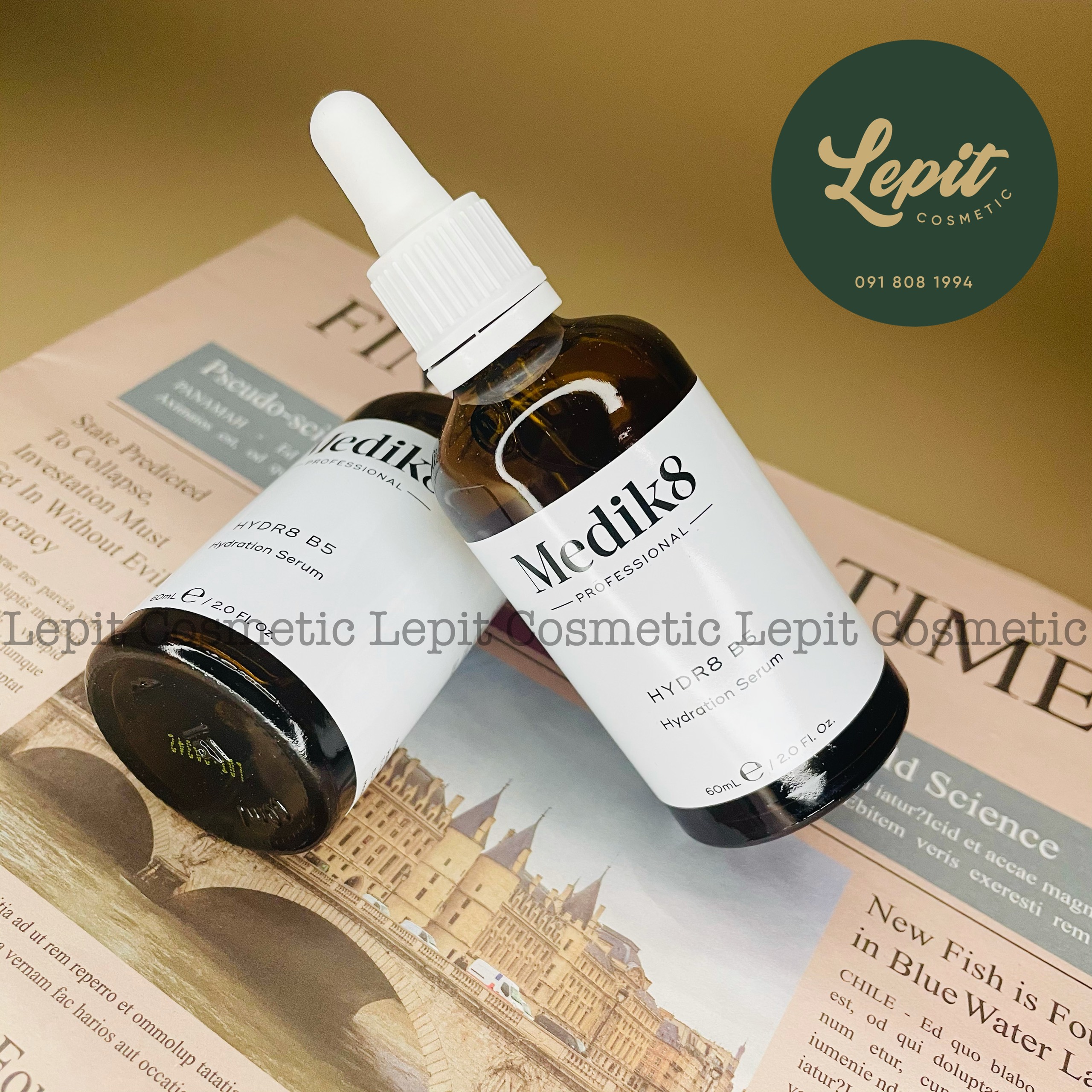 Serum dưỡng ẩm medik8 hydr8 b5 30ml và 60ml
