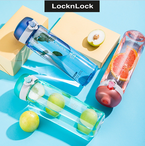Bình Nước Nhựa Tritan LocknLock One Touch Bottle 500ml ABF645