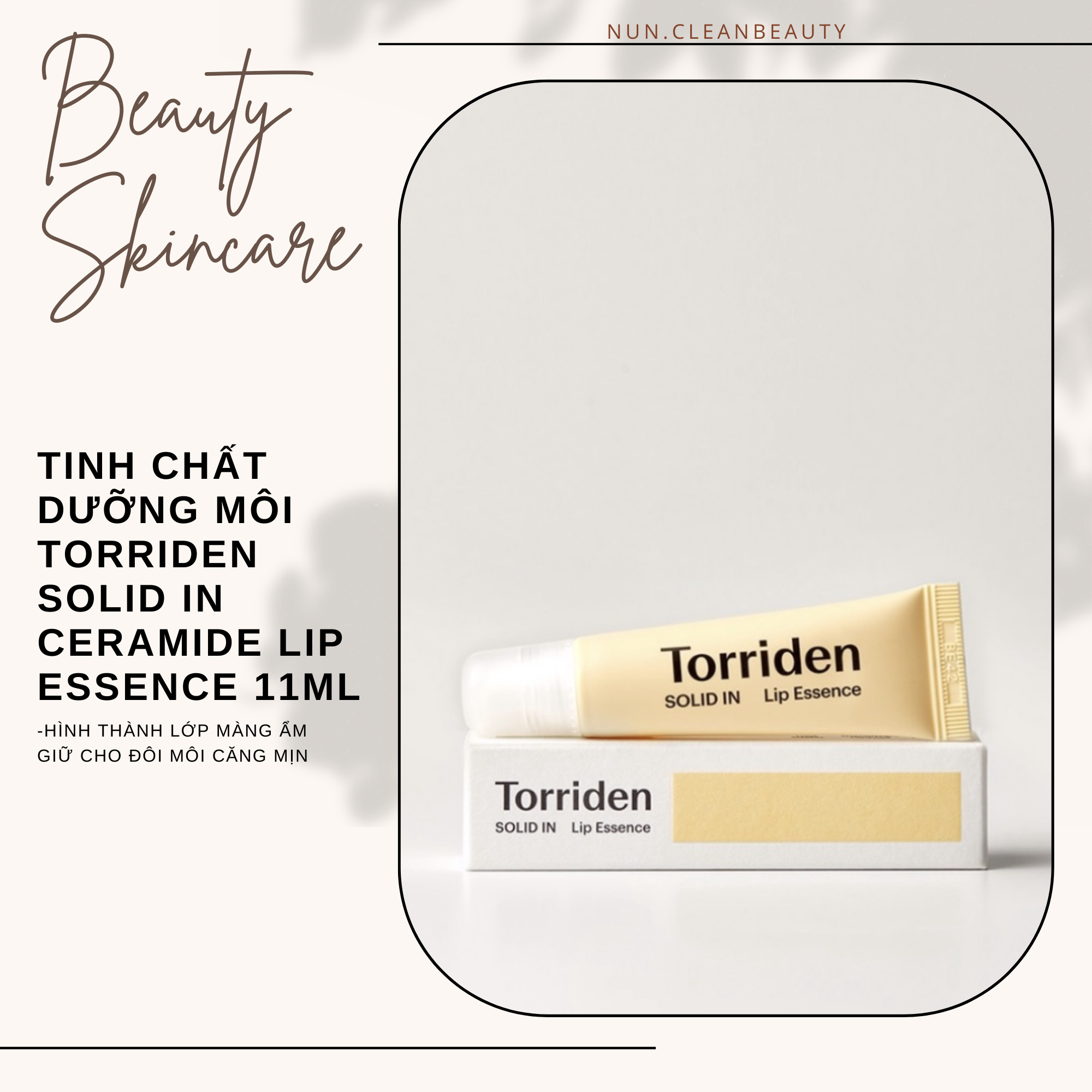 Tinh chất dưỡng môi Torriden Solid in Ceramide Lip essence 11ml - nun.cleanbeauty