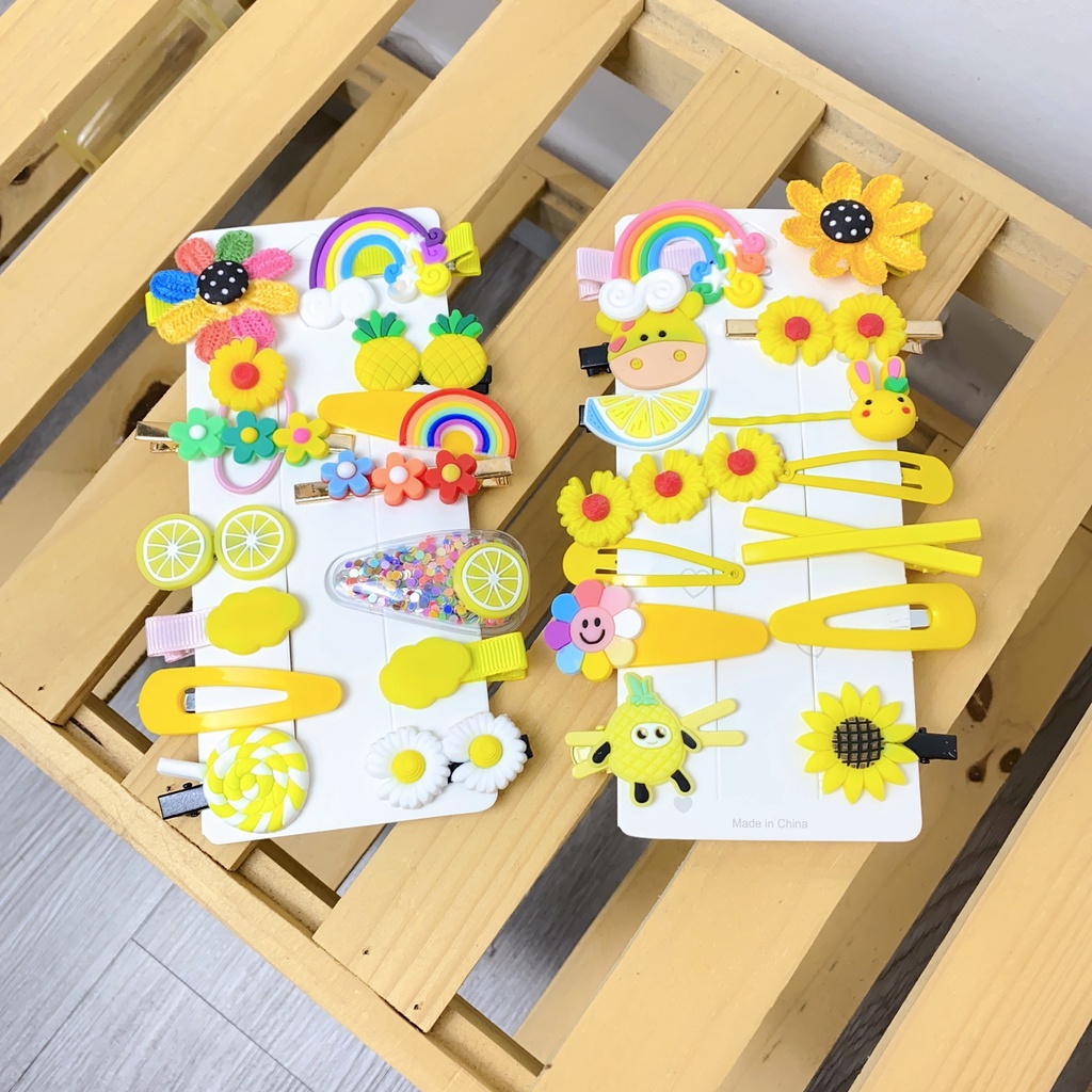 SET 14 KẸP TÓC ĐÁNG YÊU CHO BÉ GÁI Ankids