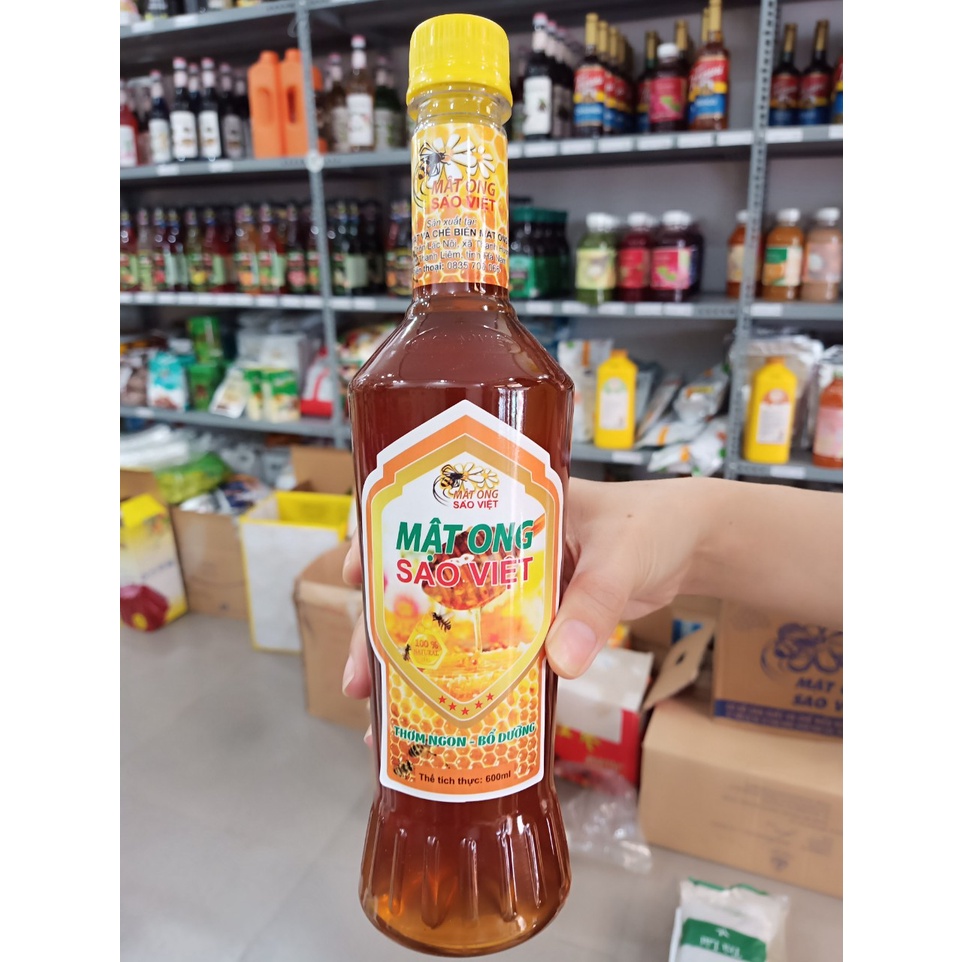 Mật ong sao việt 600ml - nguyên liệu pha chế - kho pha chế đà nẵng