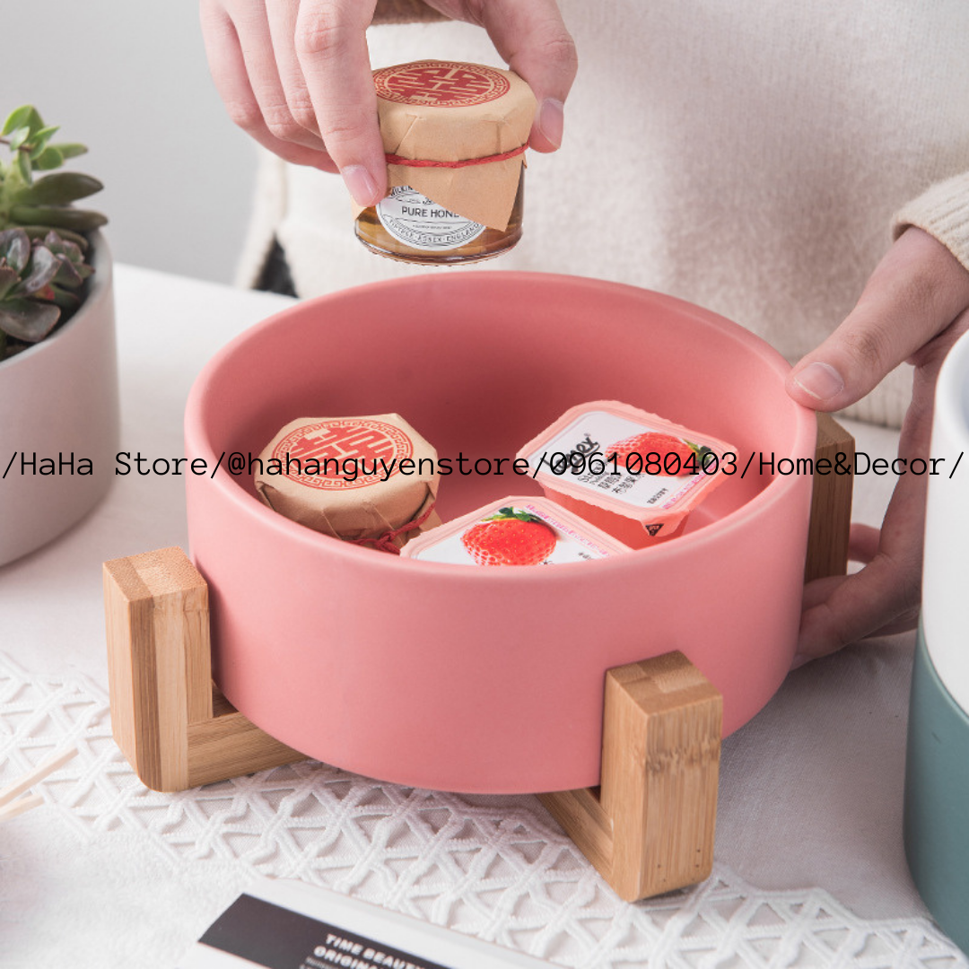 Đôn Gỗ Đặt Chậu Cây ĐỂ BÀN Decor Chậu Cây CCG05-DB