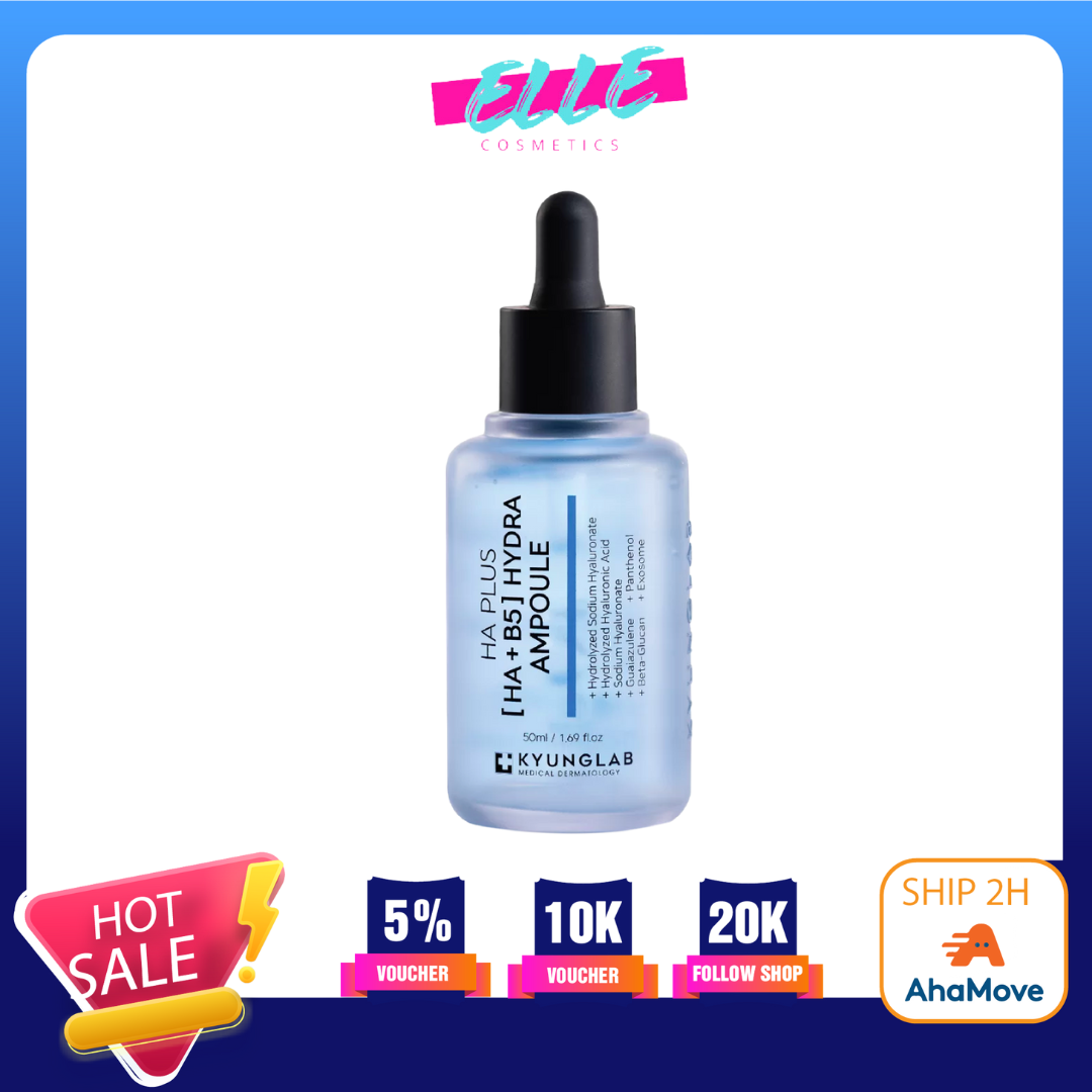 Tinh chất serum dưỡng da căng bóng da kyung lab ha plus ha + b5 hydra ampoule 50ml chính hãng