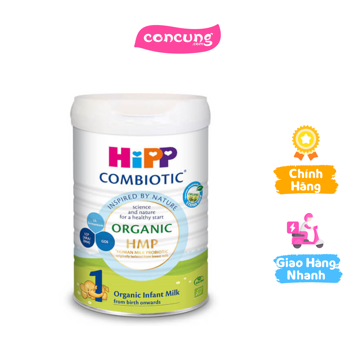 Hipp 1 organic combiotic 800g, 0-6 tháng