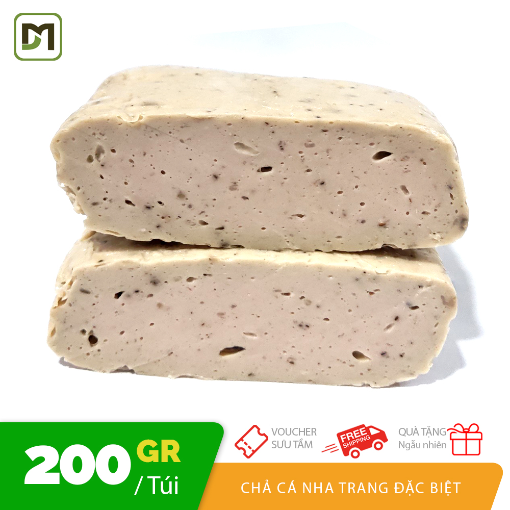 Túi 200gr Chả cá Nha Trang thơm ngon đặc biệt chiên chả cá, topping lẩu không chất bảo quản