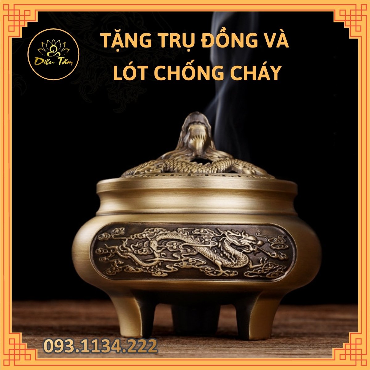 Censer Đồng burst bass incense censer đốt bass pure copper material block instruments burst bass-choose pattern đôn , đế censer Đồng gift cylindrical plug incense incense round, incense not toothpick