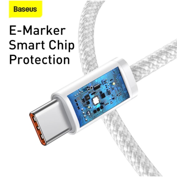 Cáp sạc nhanh Baseus Type C 100W, Baseus Dynamic Series Fast Charging Data Cable Type C to Type C 100W dây dù chống rối, đứt gãy