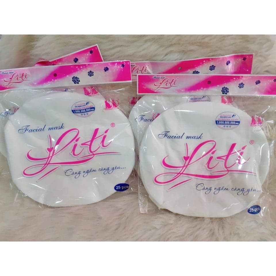 [HCM]Mặt nạ giấy khô liti 25 miếng
