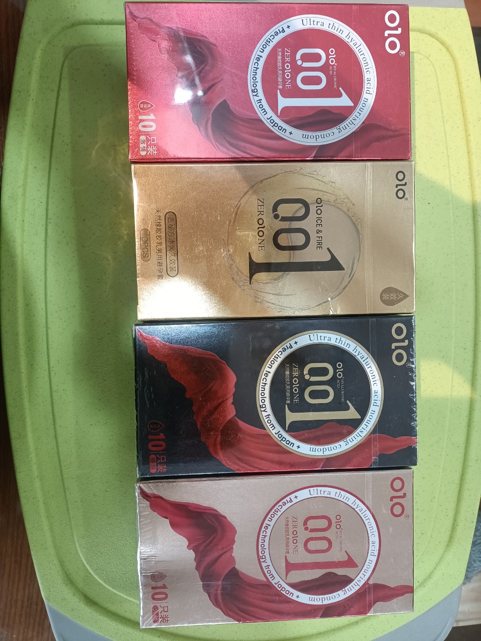 Combo 4 hộp bao cao su olo 0.01mm 40 cái bao cao su siêu mỏng, bao cao su gân gai, bao cao su kéo dài thời gian