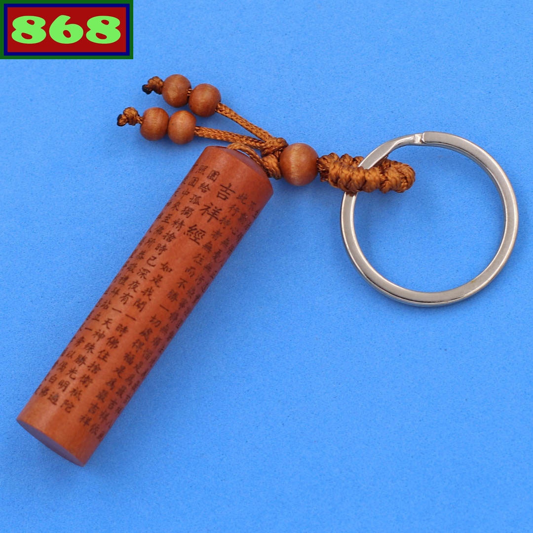 [HCM]Móc khóa gỗ khắc cát tường KGCCT