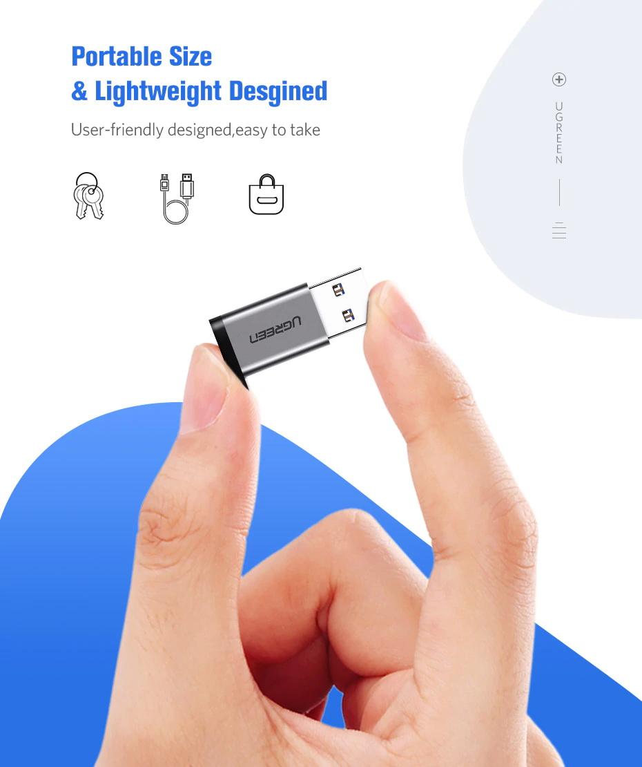 Đầu chuyển OTG Type C 3.1 sang USB 3.0 Ugreen