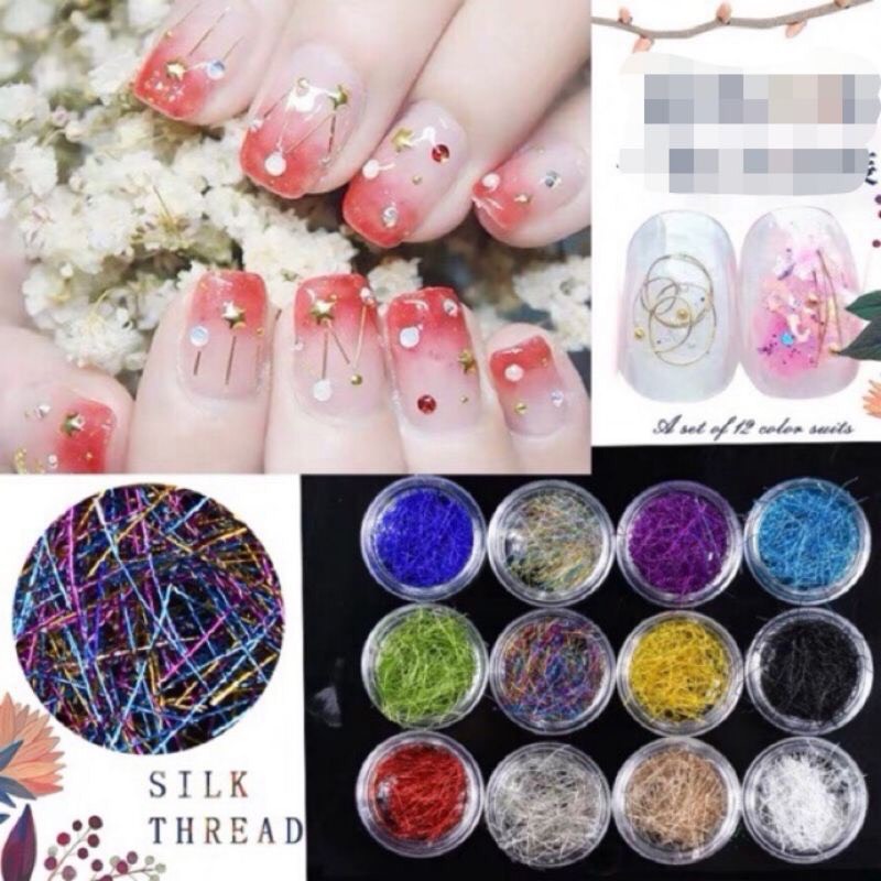 Set 12 hũ kim tuyến sợi