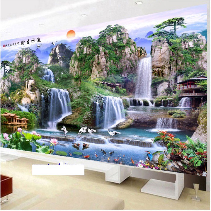 Tranh thêu chữ thập phong cảnh fj0741