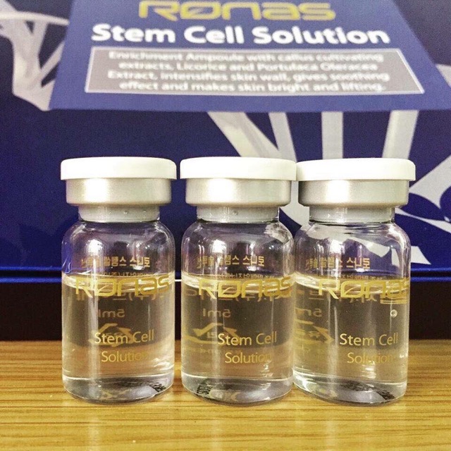 Hộp 10 lọ TẾ BÀO GỐC RONAS Stem Cell Solution Hàn Quốc