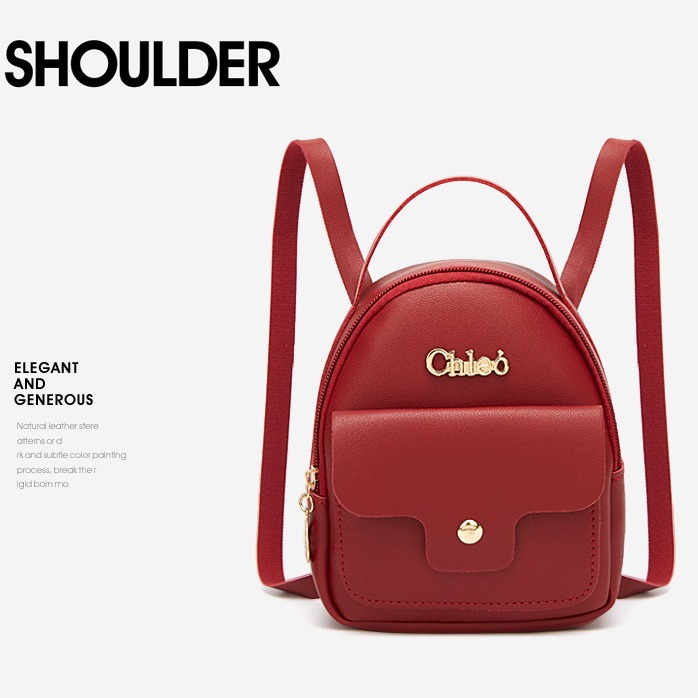 Balo Mini Nhỏ Xinh Chleo Đỏ Đô