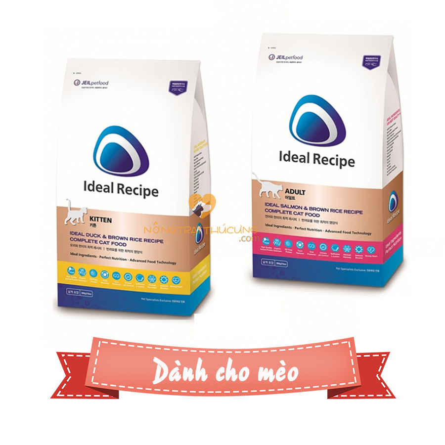 Thức Ăn Hạt Dinh Dưỡng Cho Mèo IDEAL RECIPE - [Nông Trại Thú Cưng]