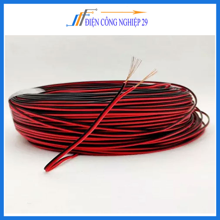 Dây Điện Đôi AWG  đen đỏ(1 Mét)