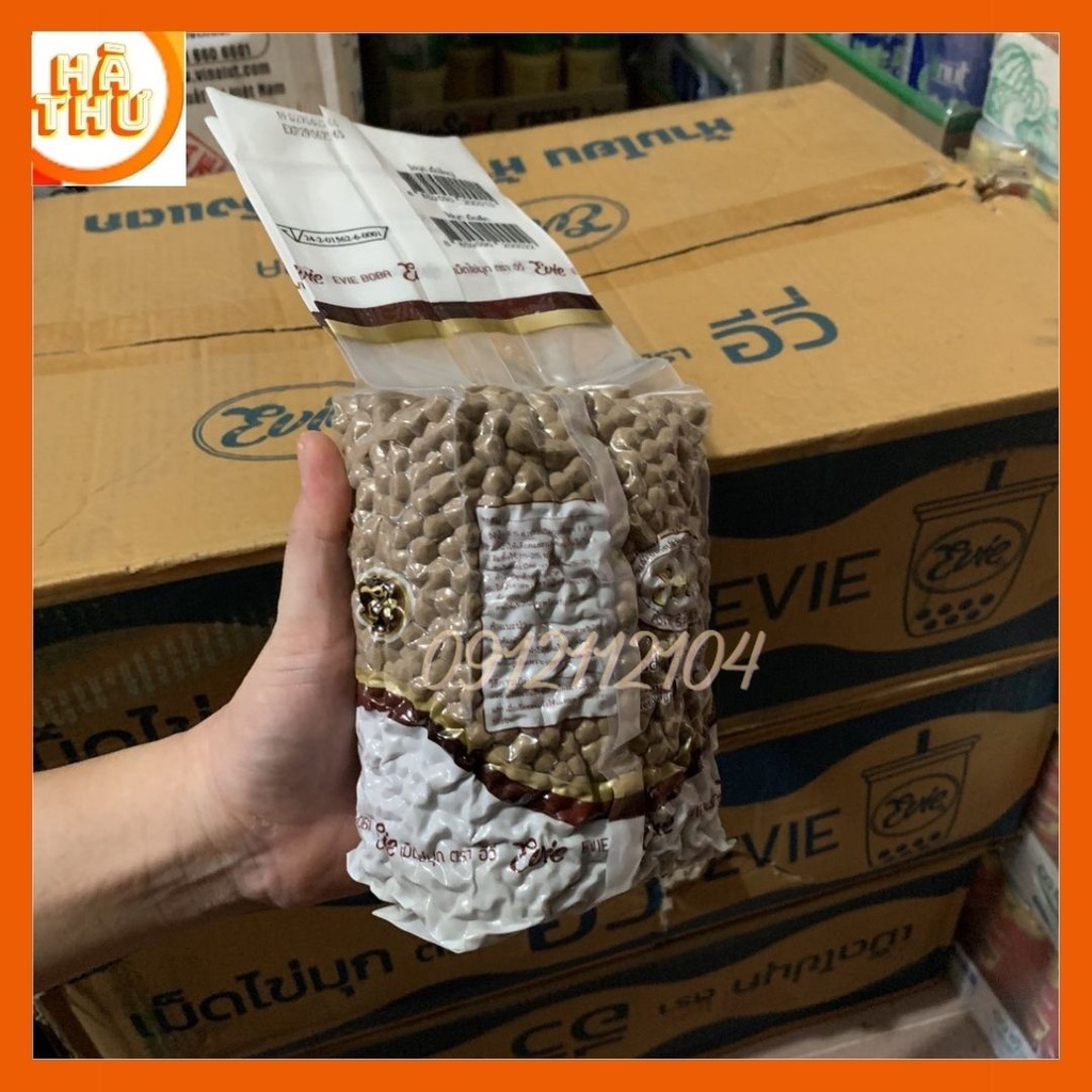 (HT) [Combo 2kg] trân châu đen, chân châu đường đen Thái Lan Evie