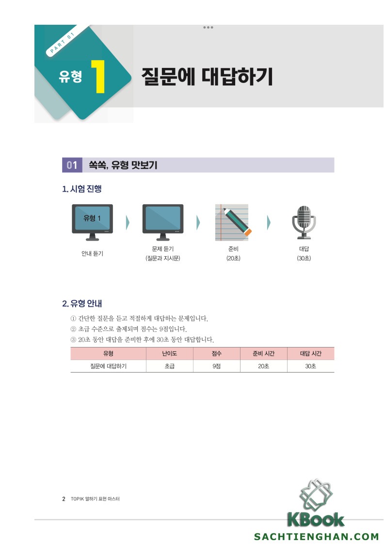 Topik Speaking Master - 토픽 말하기 표현 마스터 (Bản màu đẹp)