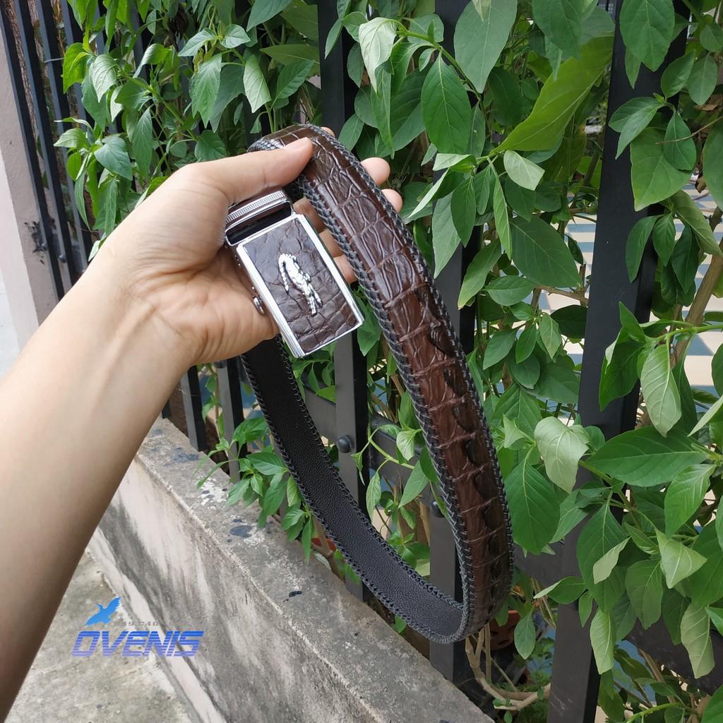 [FREE SHIP] Nịt Nam Da Cá Sấu [ĐAN VIỀN THỦ CÔNG ĐẸP BỀN BỈ]