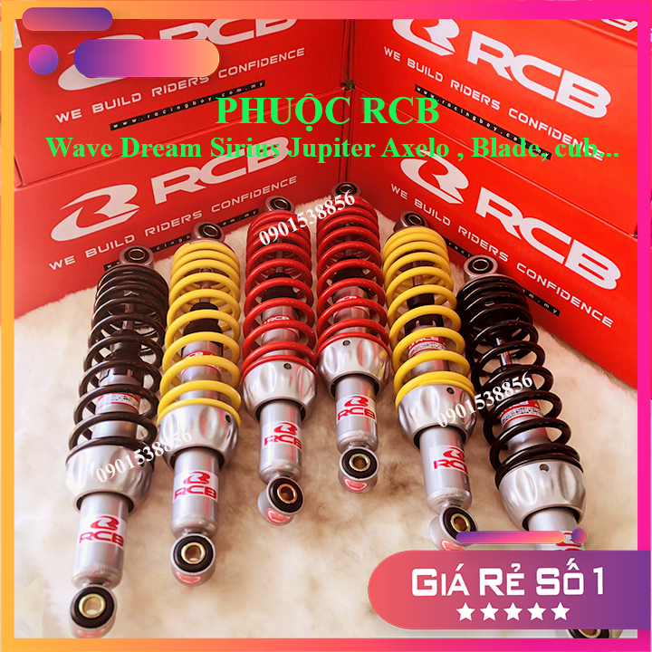 Phuộc RCB A2 dùng cho Dream,Jupiter, Wave, Future, Sirius, Axelo...BH 12 Tháng