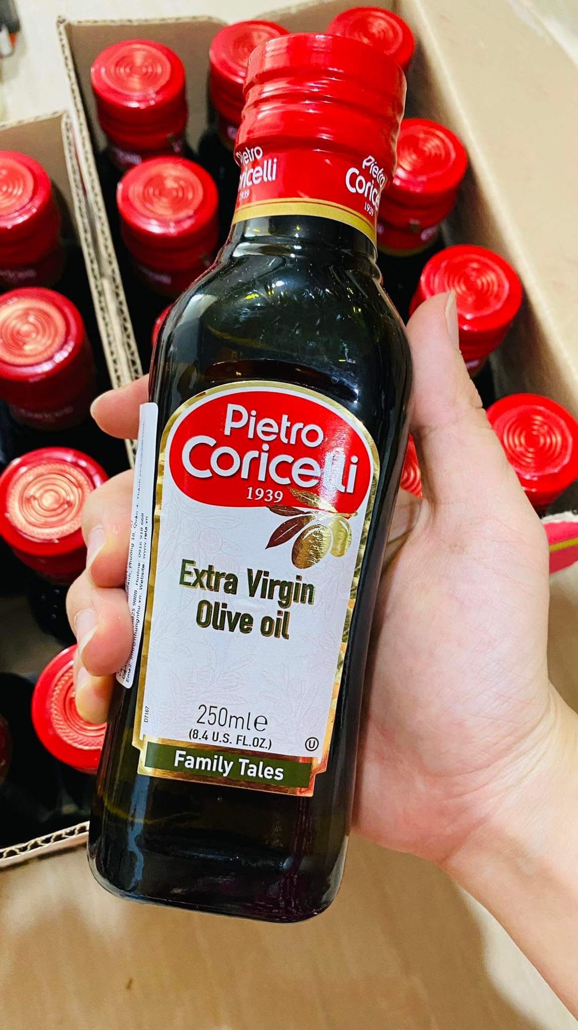 Dầu Olive Pietro Coricelli Extra Virgrin