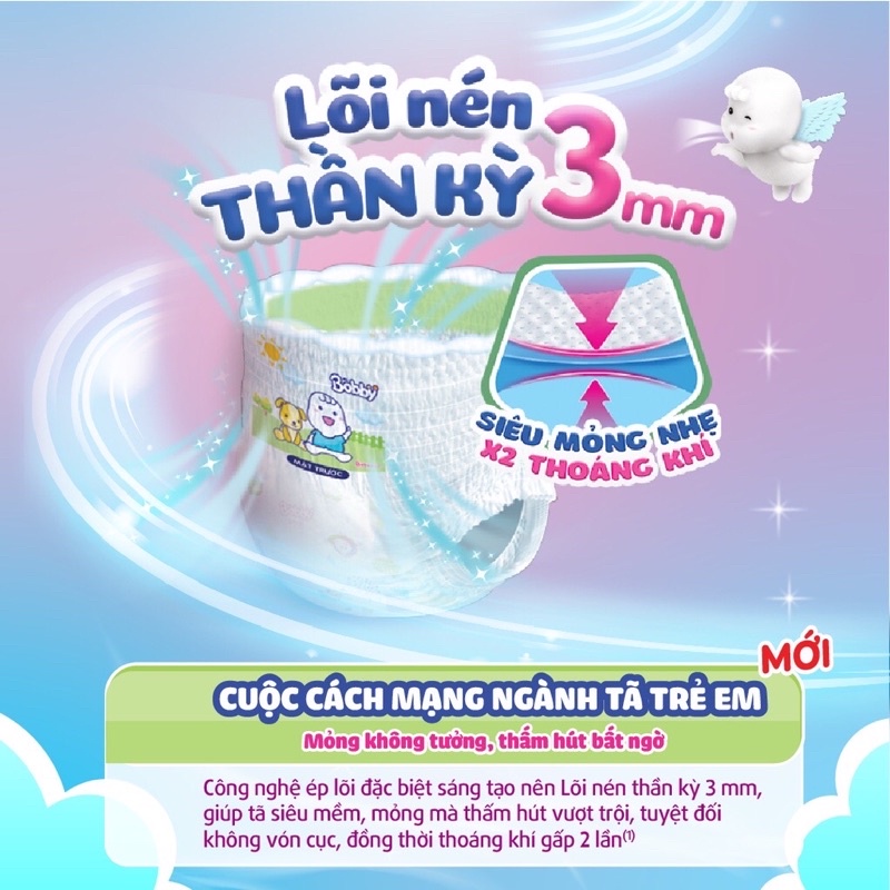 [Mẫu mới nhất] Tã quần Bobby S46 tặng 6