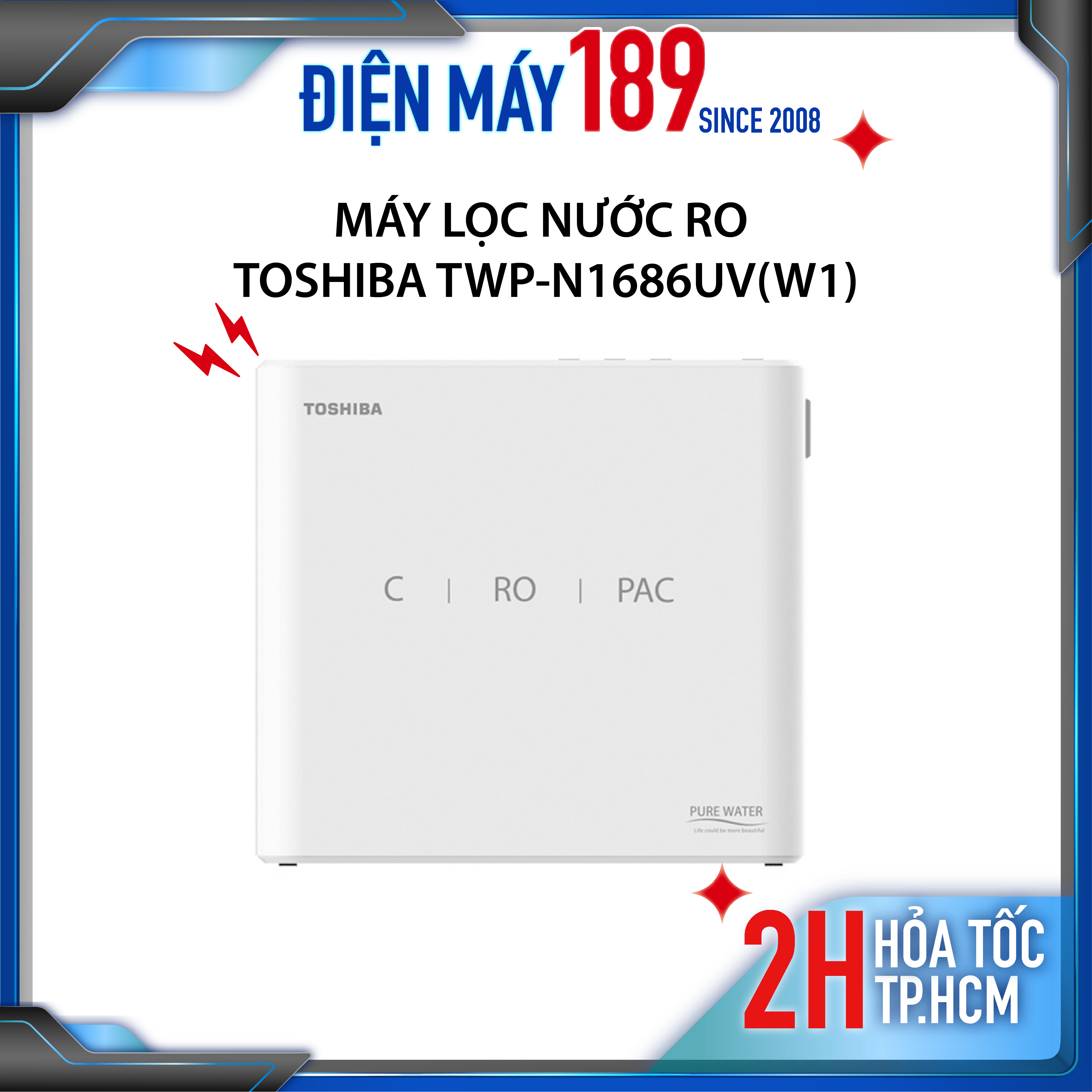 Máy lọc nước RO Toshiba TWP-N1686UV(W1)
