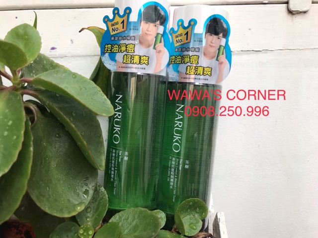 (CHÍNH HÃNG - ĐÀI LOAN) NARUKO TONER TRÀM TRÀ NGĂN NGỪA VÀ HẠN CHẾ MỤN Naruko Tea Tree shine Control