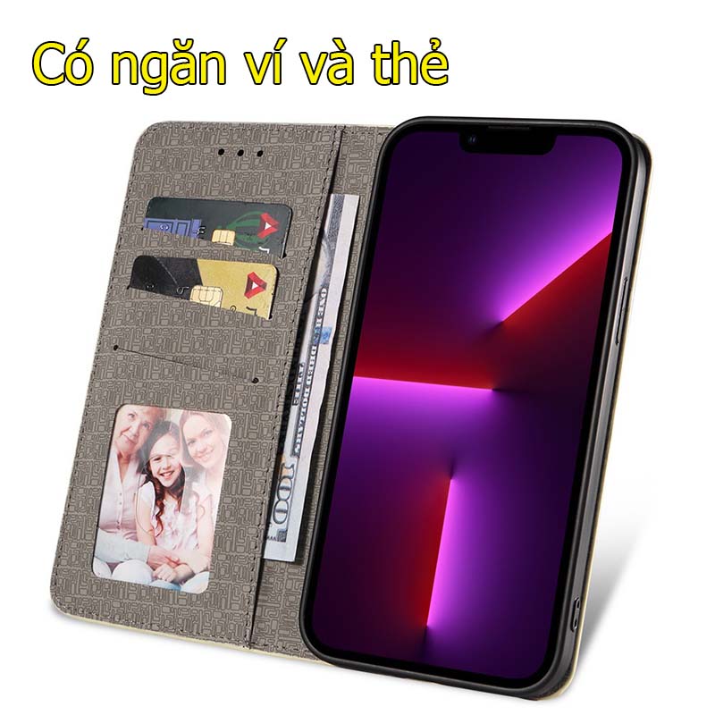 Bao da dạng ví iPhone 14 pro max