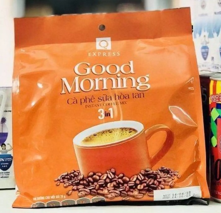 6 bịt Cà phê Sữa Hòa Tan Trần Quang "Good morning" 480gr (24 gói x 20gr)