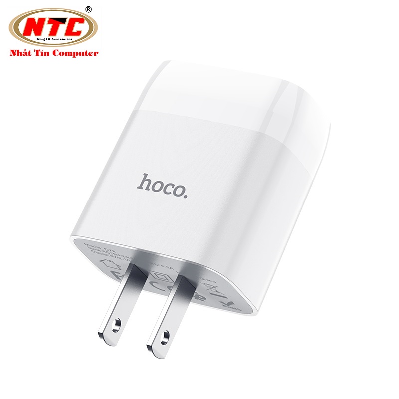 Cốc sạc Hoco C72 Glorious output max 2.1A (Trắng) - Nhat Tin Authorised Store