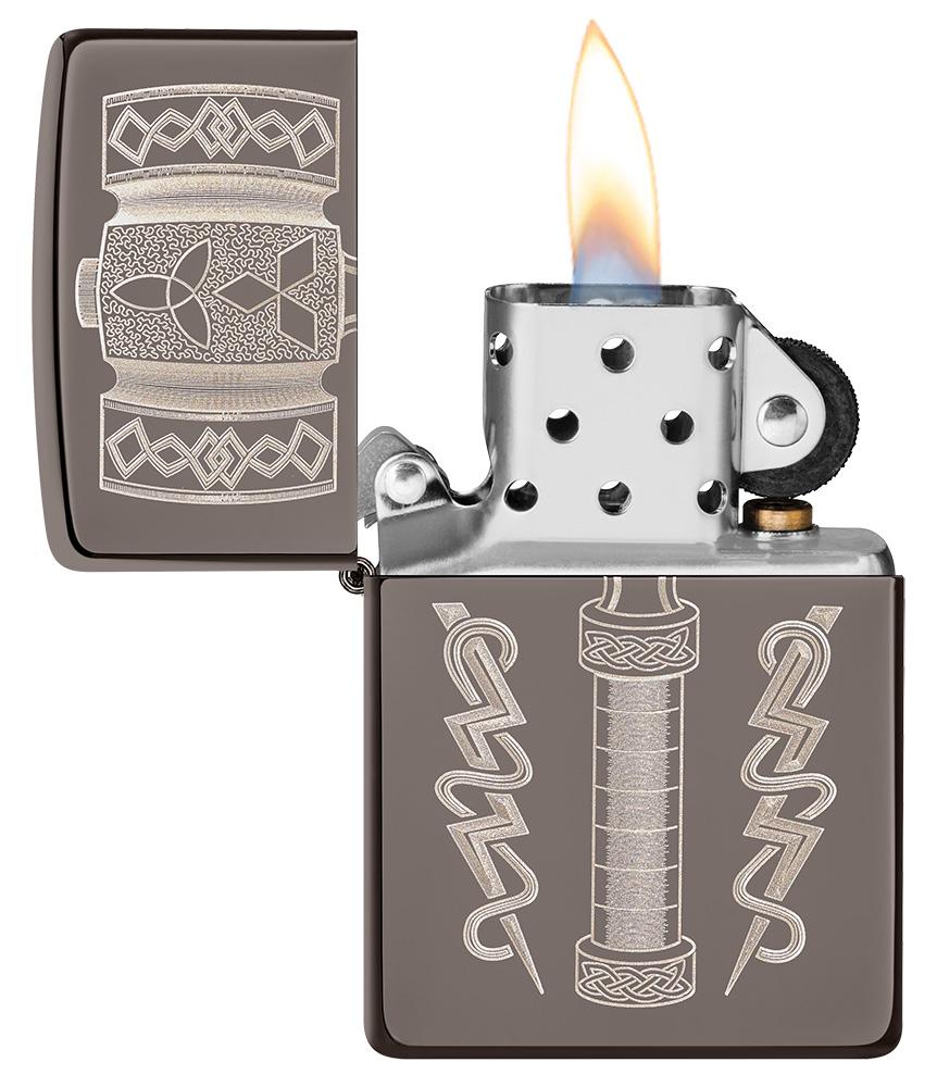Bật Lửa Zippo Thors Hammer Design 49404