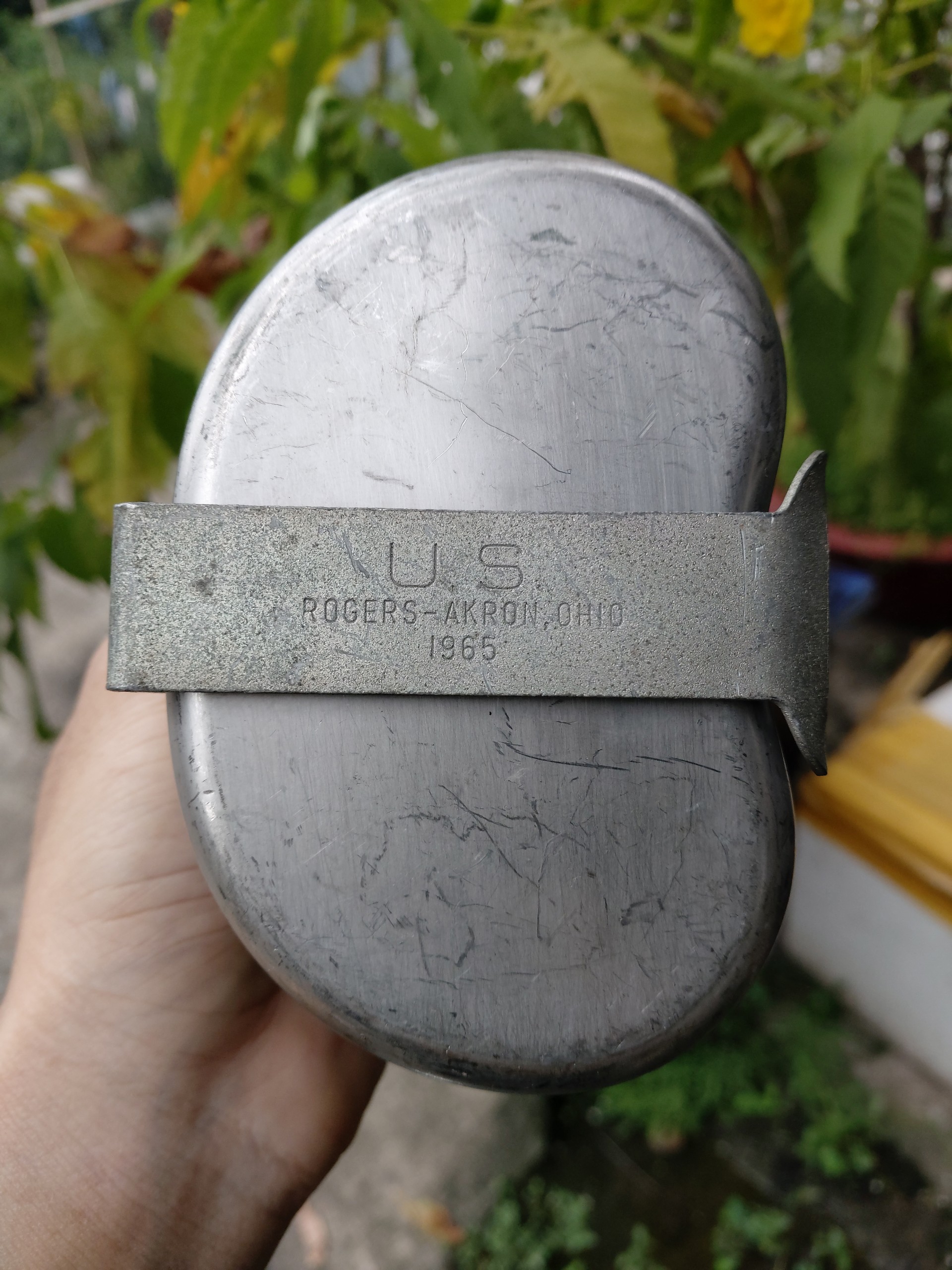 Ca inox Mỹ 1965-1966 ,Ca đựng nước Mỹ xưa