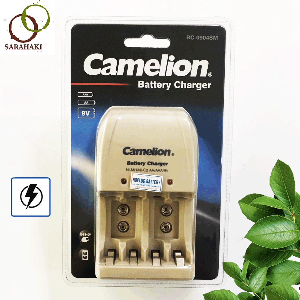Máy sạc pin aa, aaa, 9v camelion bc-0904s, máy sạc bc-0904s