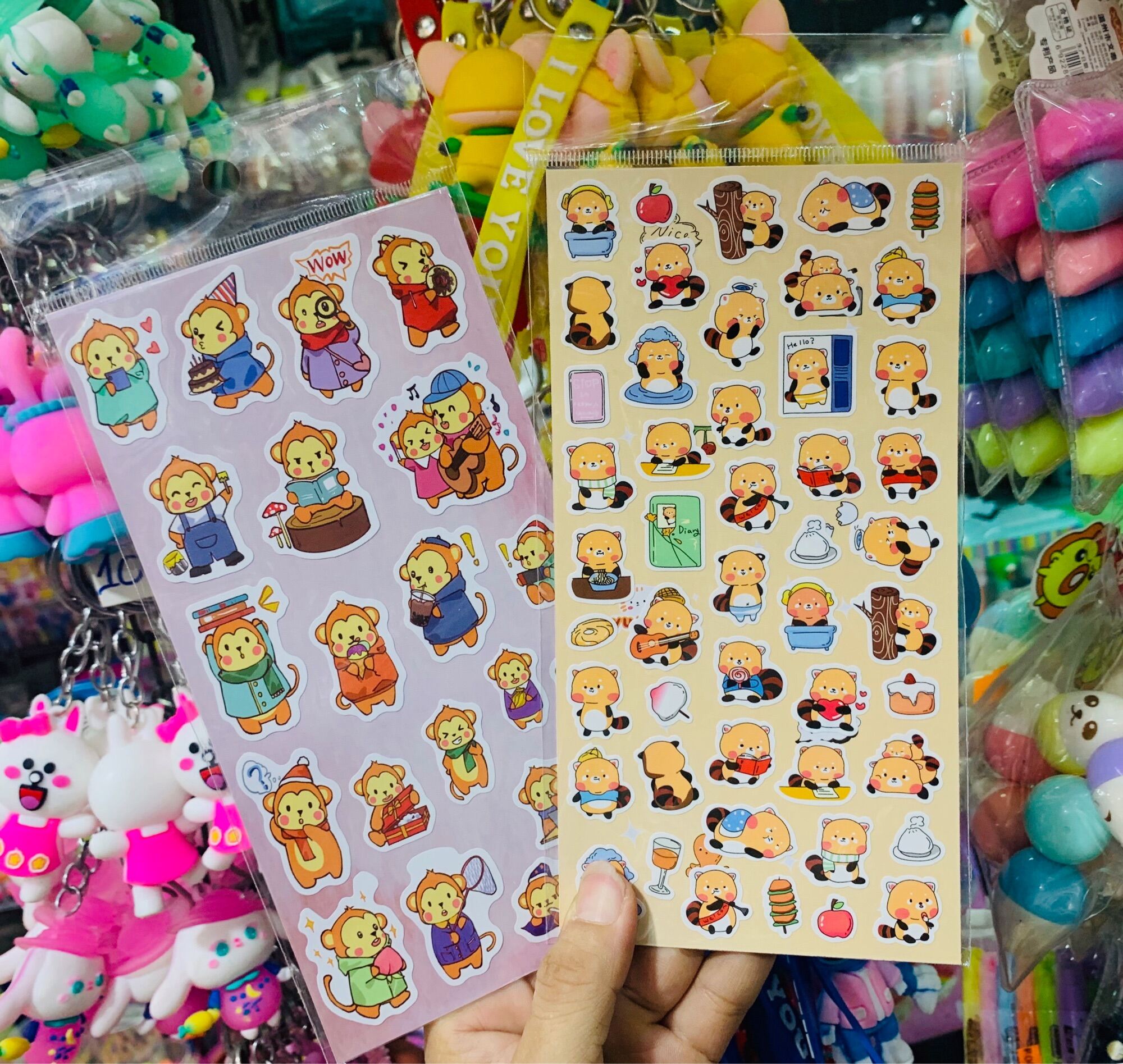 [MUA 2 GIẢM 5%][HCM]Sticker thú cute nhiều mẫu 7k/1 tấm