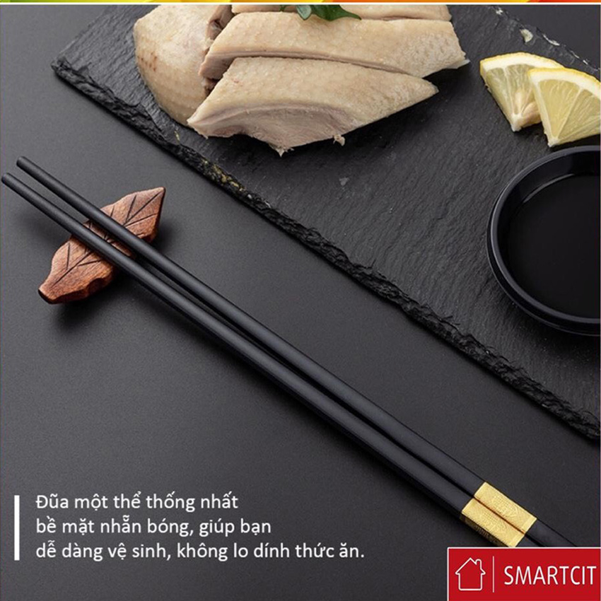 Bộ 10 đôi Đũa mạ vàng- SMARTCIT