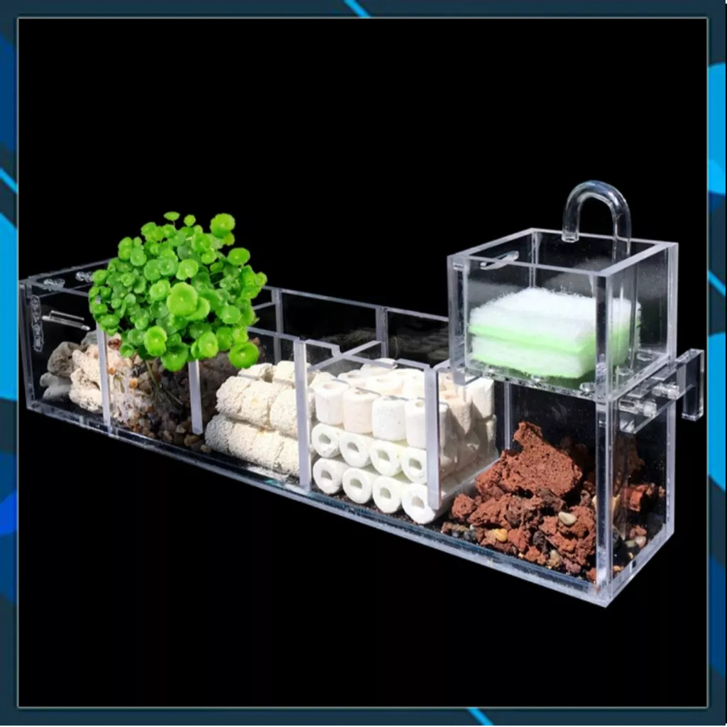Lọc tràn mini cài thành bể , lọc bể cá ( dùng cho bể nhỏ )