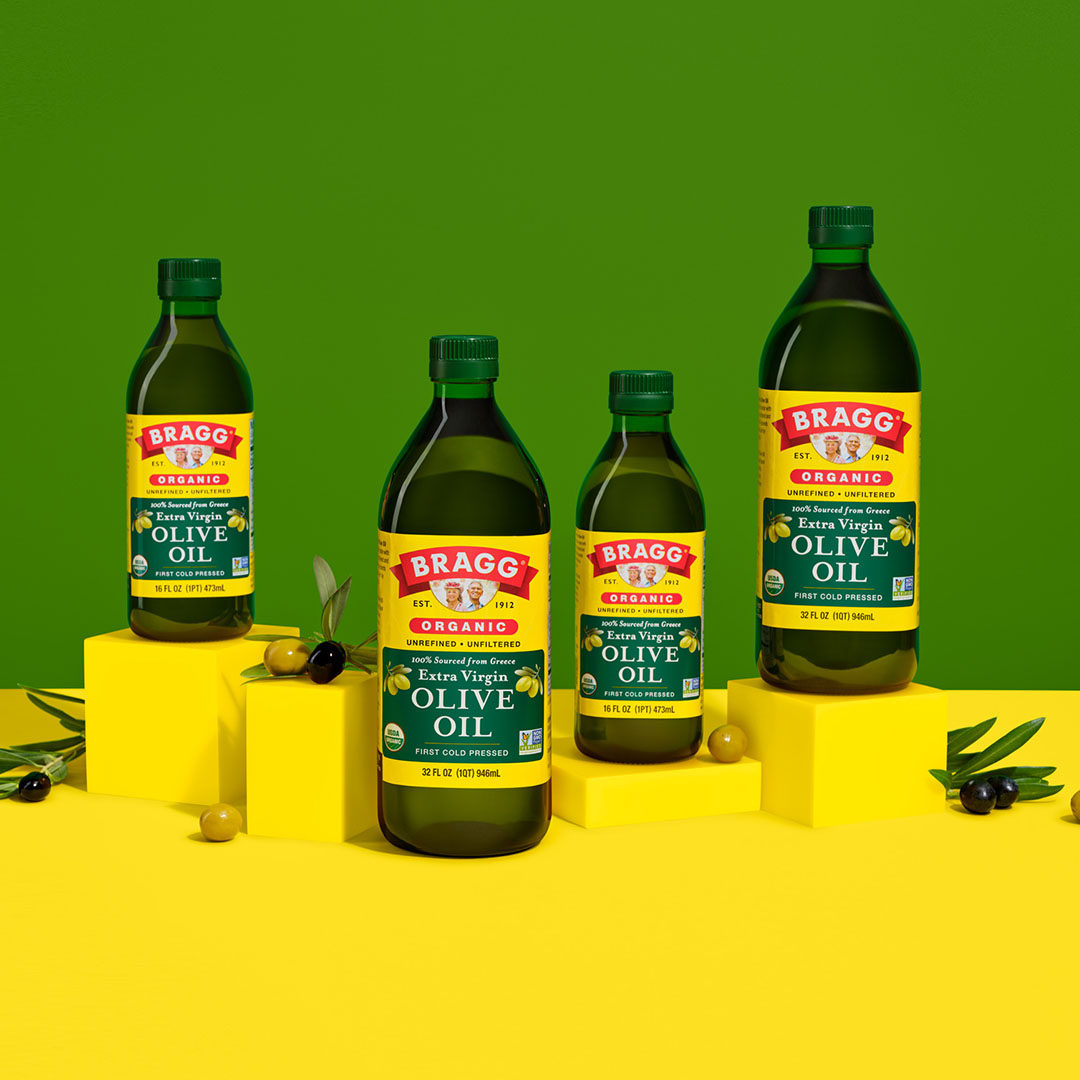 Bragg Dầu Extra Virgin Olive Ép Lạnh Hữu Cơ 473ml