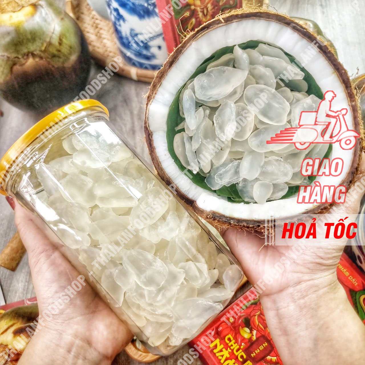 Thốt Nốt Sấy Dẻo Không Đường - Lon 500gr