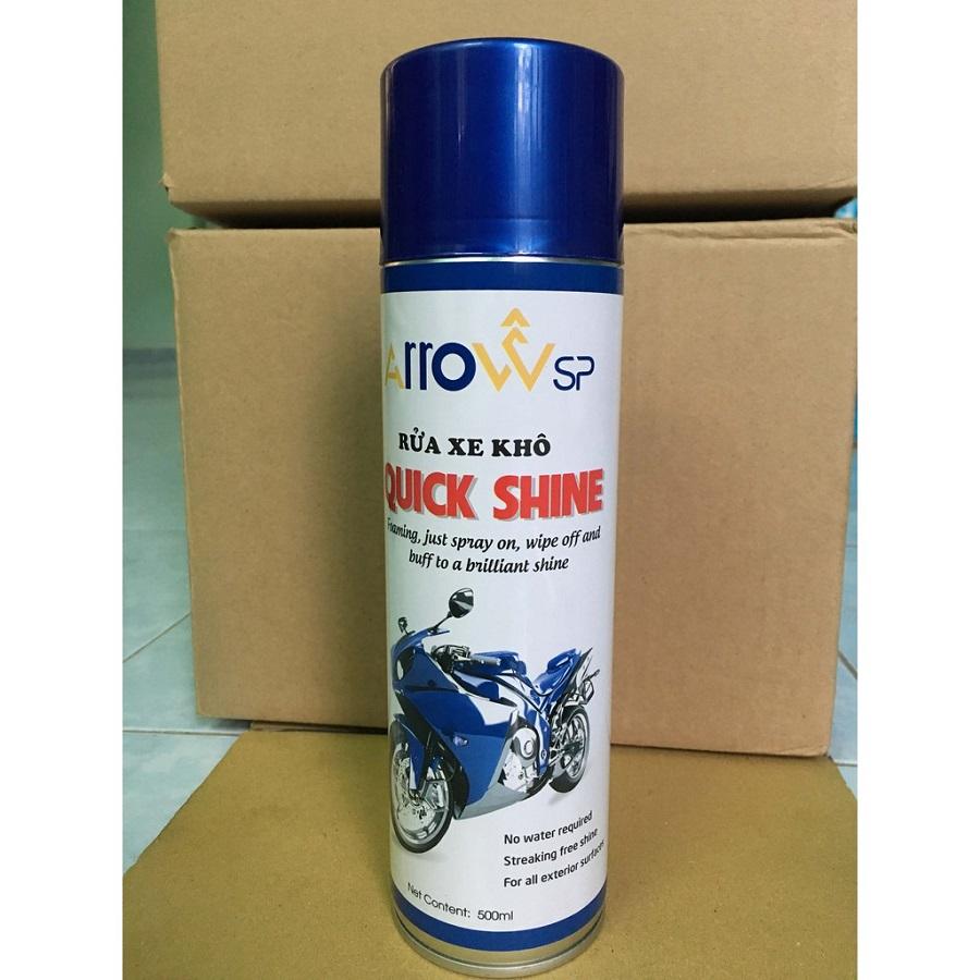 [HCM]Chai Xịt rửa xe khô ARROWsp QUICK SHINE 500ml. Hàng thật như hình ✪Lỗi 1 đổi 1 trong vòng 7 ngày ✪Chúng tôi bán giá lẻ theo giá sỉ, cạnh tranh toàn quốc ✪Giao hàng ship COD toàn quốc✈✈