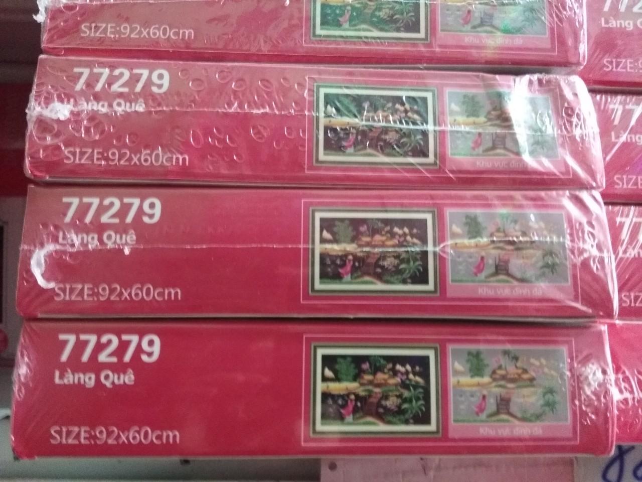 [HCM]Tranh đính đá làng quê 77279