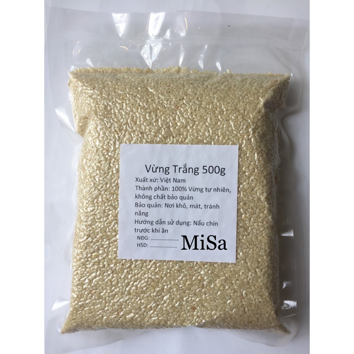 Vừng Trắng mè trắng Sạch Sống 500gram