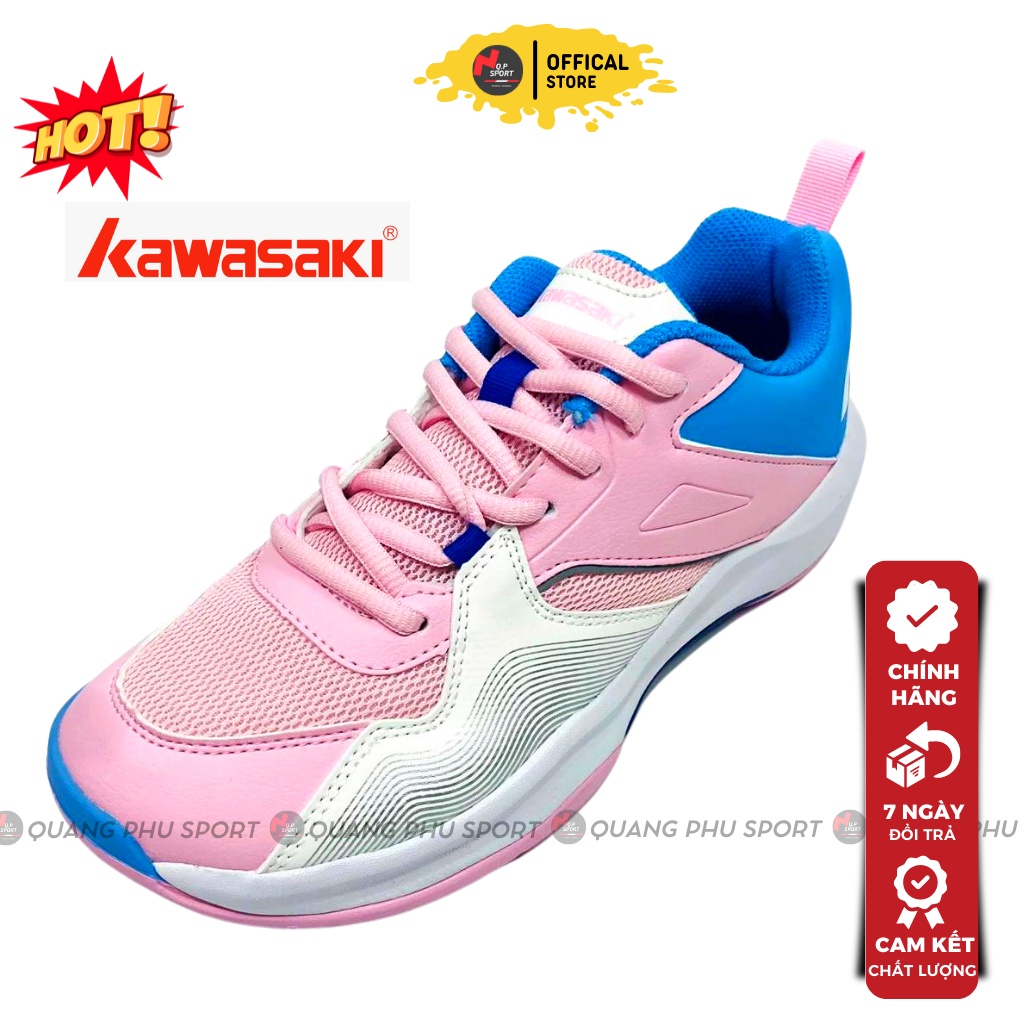 Giày Cầu Lông Nữ KAWASAKI K173 Với Chất Liệu Da PU Leather Cao Cấp