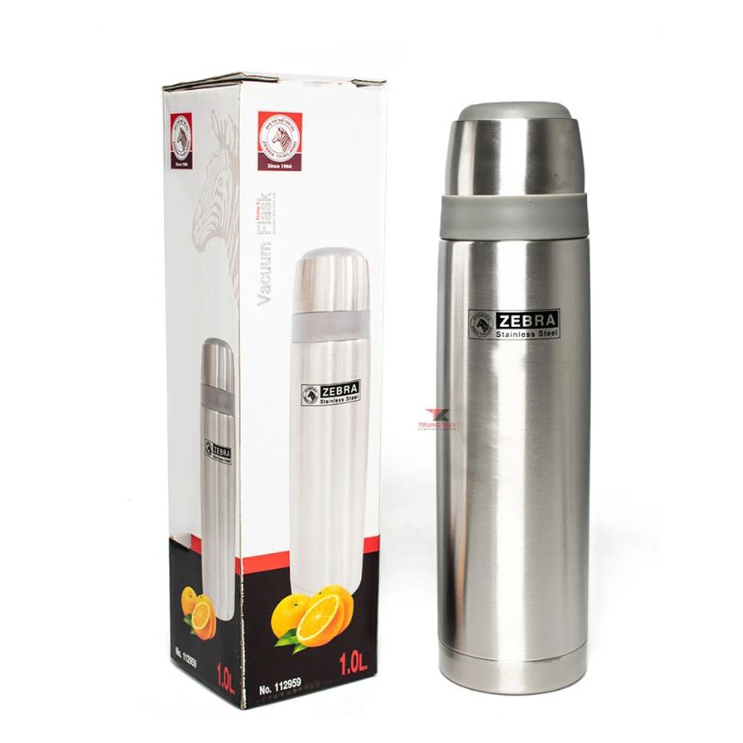BÌNH GIỮ NHIỆT ZEBRA 1 LÍT PRIMA II - 112959 Hàng Thái Lan cao cấp inox 304