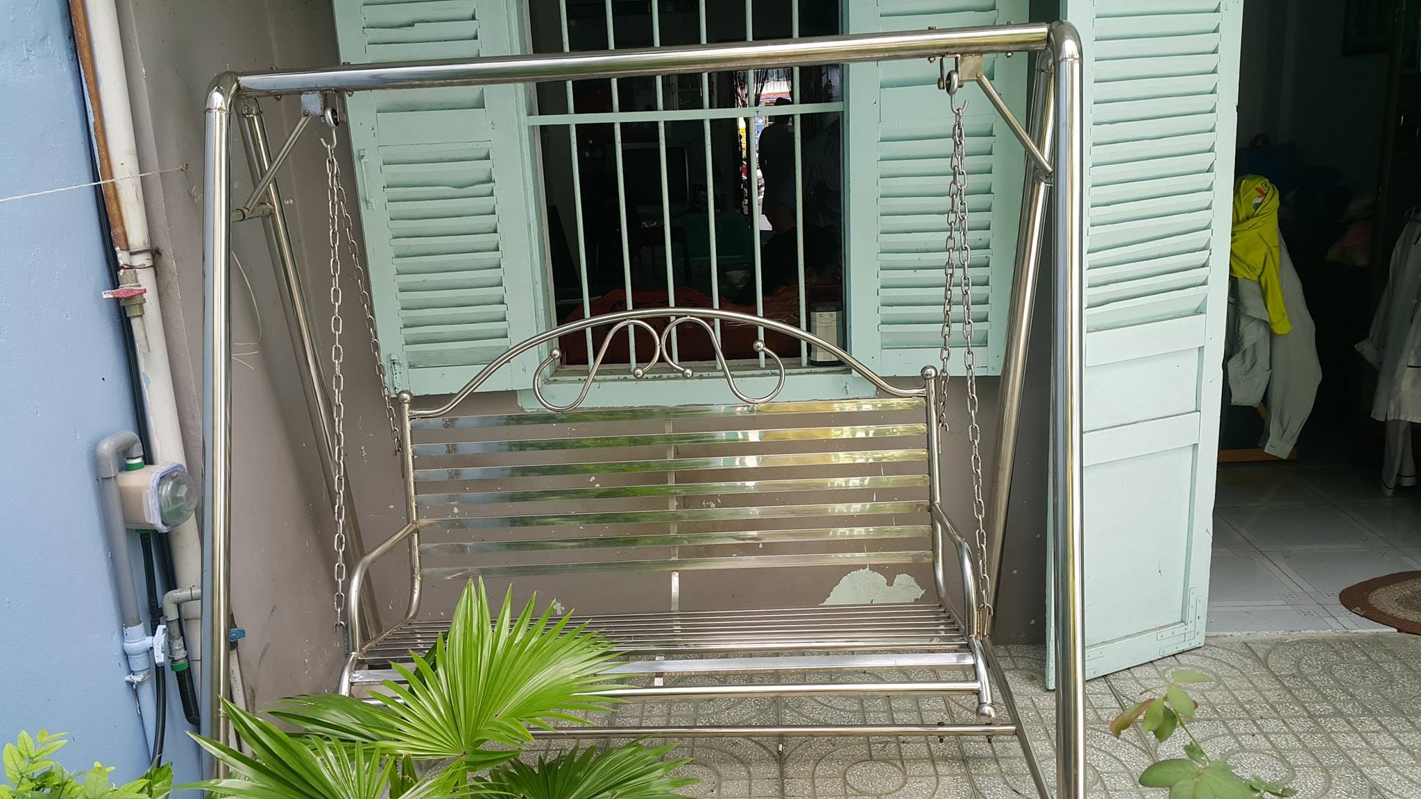 Ghế Xích đu Inox tháo ráp, new 100%.