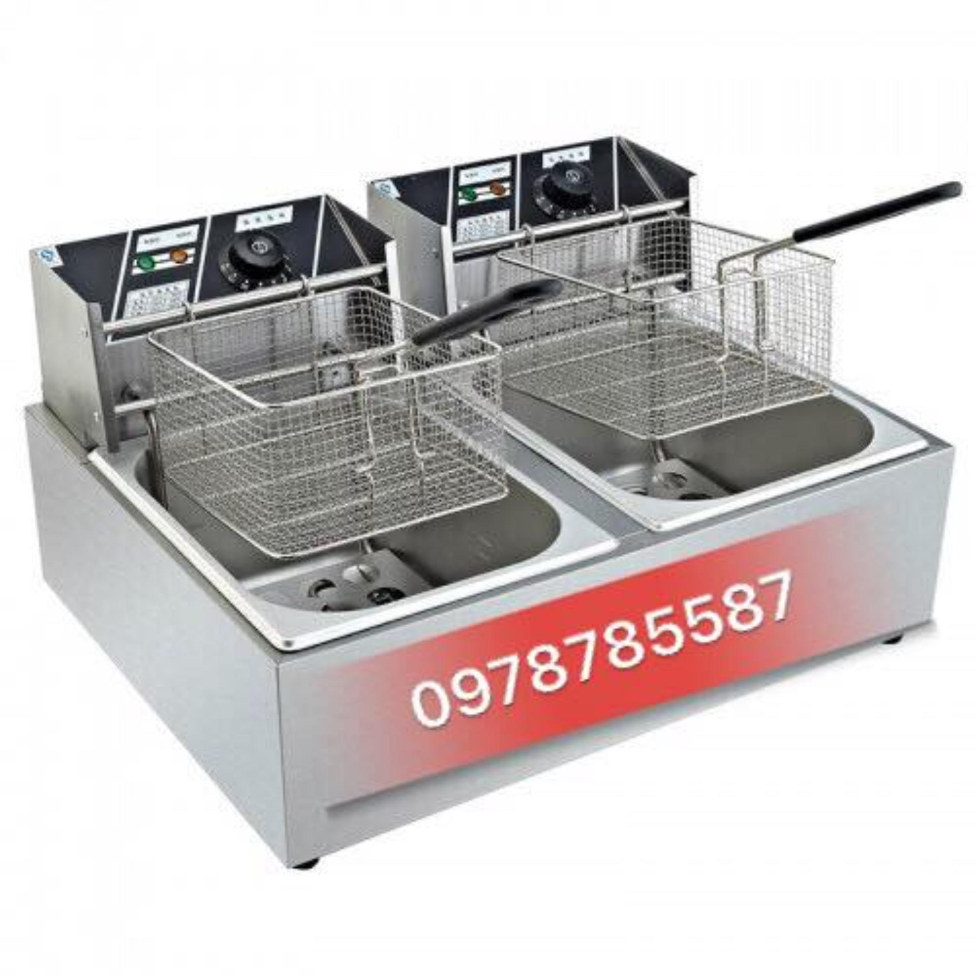 Bếp chiên nhúng điện đôi 2 hoc
